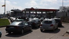 Vairuotojų protestas Klaipėdoje