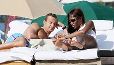Romanti&scaron;koji porelė &ndash; supermodelis Naomi Campbell ir Rusijos milijardierius Vladimiras Doroninas 
