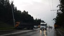 Sunkvežimio avarija Vilniuje