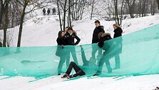 Apie 1 tūkst. Lt miestui kainavusi apsauginė tvorelė atlaikė vos savaitę.