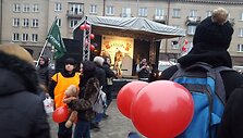 Vilniaus Nepriklausomybės aik&scaron;tėje susidūrė dviejų skirtingų mitingų dalyviai.