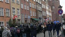 Prie &Scaron;v.Mergelės Marijos bazilikos nutįso eilės