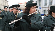 Policijos pučiamųjų orkestras Kaziuko mugėje