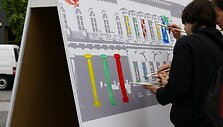 Lietuvos jaunimas ir garsūs žmonės tapė Prezidentūrą.