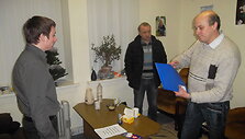 Susitikimas su S.Zacharčenka Baltarusijos pilietinėje ir politinėje  atstovybėje Vilniuje