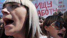 Ukrainiečiai &ndash; prie&scaron; lo&scaron;imų draudimą.