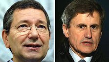 Gianni Alemanno ir Ignazio Marino pozicijos apylygės.
