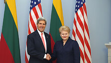 JAV valstybės sekretorius Johnas Kerry susitiko su Dalia Grybauskaite. 