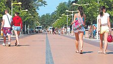 Poilsiautojų Palangoje &scaron;ią vasarą buvo ketvirtadaliu mažiau nei ankstesniais metais. 