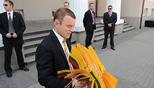 I&scaron;kilminga Lietuvos trispalvės ir istorinės vėliavų pakėlimo ceremonija