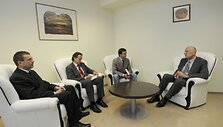 Rektorius naujajam MRUSA prezidentui linkėjo didžiausios sėkmės.