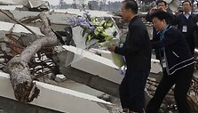 Kinijos ir Pietų Korėjos lyderiai lankosi Fuku&scaron;imoje 
