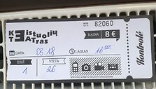 Bilietas į &bdquo;Keistuolių teatrą&ldquo;, kurį nusipirko A.Balandis. 