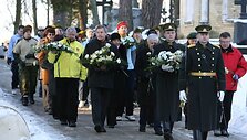 &Scaron;e&scaron;tadienį pagerbtos sausio 13-osios aukos.