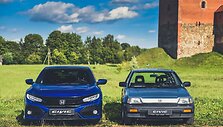 Vitoldas Milius automobiliu &bdquo;Honda Civic&ldquo; važiuoja LDK pėdsakais