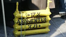 Mitingas dėl &bdquo;vilniečius skurdinančių &scaron;ilumos kainų&ldquo;