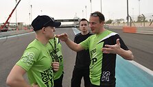 Rokas Baciu&scaron;ka apžiūrėjo &bdquo;Formulės 1&ldquo; Yas Marina trasos dalį
