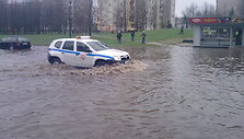 Pavasarinis potvynis Kauno gatvėse