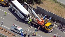 Autobuso avarija netoli Tokijo