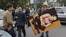 Menininkų protestas prie&scaron; V.Putiną Maskvoje