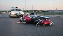 Motociklo avarija Molėtų plente