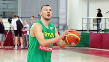 Pirmoji Lietuvos krep&scaron;inio rinktinės treniruotė Venesueloje