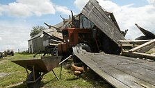 Viesulas &scaron;iaurės Lenkijoje pridarė nuostolių, žuvo žmogus