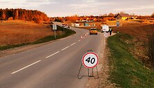 Įvažiavimas į Vilnių pro policijos užkardąs ties &Scaron;ilėnais ir Karveli&scaron;kėmis