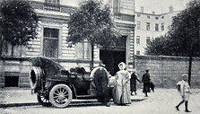 1908 m. kelionės Peterburgas-Paryžius-Venecija-Peterburgas dalyviai Rygoje.
