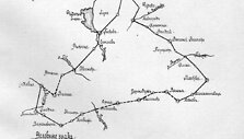 1912 m. lengvųjų automobilių bandomojo važiavimo mar&scaron;rutas.