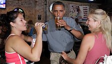 Barackas Obama mėgsta alų 