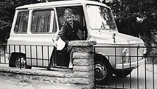 Pagrindinė Tjorven furgono paskirtis &ndash; pa&scaron;to i&scaron;vežiojimas. (Tekniska museet, Wikimedia(CC BY 2.0)
