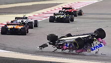 Bahreino Formulės 1 Grand Prix sudrebino dvi avarijos: Lance'as Strollas