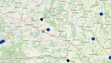 &bdquo;Juodųjų dėmių&ldquo; žemėlapis (2021 m.) Vidurio Lietuvoje
