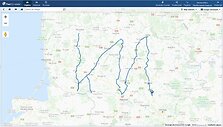 Automobilio kelionės žemėlapis