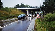 Tvinstantis kelio ruožas ties Avižienių viaduku