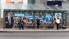 Politinė reklama Vilniuje rinkimų dieną