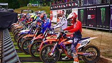 Erlandas Mackonis MXEuro varžybose, Kegume, Latvijoje. 