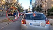 Audi vairuotojas Vilniuje važiavo &scaron;aligatviu