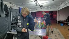 Laisvydas Kancius, rytas prie&scaron; startą Dakaro bivake