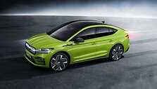 &Scaron;koda pristatė didžiausią ir galingiausią elektromobilį Enyaq Coupe RS iV