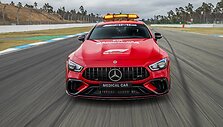 Formulės 1 saugos ir medikų automobiliai Mercedes-AMG GT Black Series ir Mercedes-AMG GT 63 S 4MATIC+