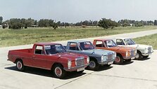 I&scaron; viso Argentinoje pagaminti 1044 tokie 220D pikapai. (Daimler nuotrauka)