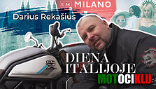 Diena Italijoje motociklu: žemaiti&scaron;kai kalbantis žinomas motociklų mechanikas Darius Reka&scaron;ius-Guris