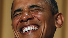 Barackas Obama mėgsta pajuokauti