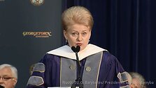 Dalia Grybauskaitė &ndash; Džordžtauno universitete