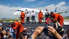 Europinio firmos &bdquo;Airbus&ldquo; lėktuvo A350 pirmasis skrydis