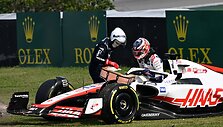 Avarijos ir susidūrimai Formulės 1 Brazilijos GP, K.Magnussenas