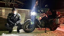 &bdquo;Baltic to Arctic 2&ldquo;: K. Mieliauskas motociklu kirto poliarinį ratą ir papasakojo apie važiavimą &scaron;altyje