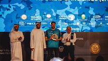 Adomas Gančierius keturračių klasėje Abu Dhabi Desert Challenge užėmė trečią vietą